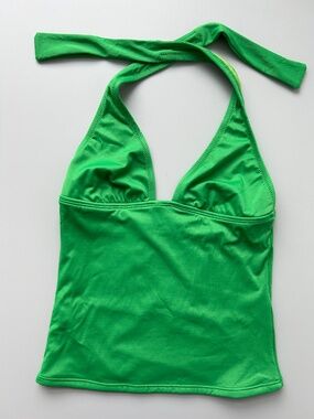 J.Crew NWOT Swimsuits Piscina Halter Swing Tank Top Size S Forest Green color